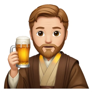 Obi-wan with a beer sticker