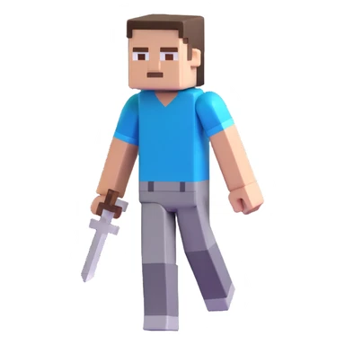 Minecraft Steve character sticker