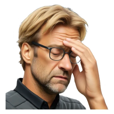Klopp facepalm sticker