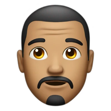 a guy with tattoos on his face that say "stay Away" sticker