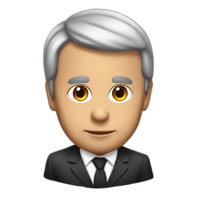 Emanuel Macron qui dit a table sticker