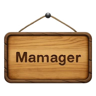 manager sign sticker