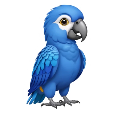 blue parrot from Brazil, rio sticker