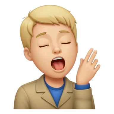 People Yawning without Hand sticker