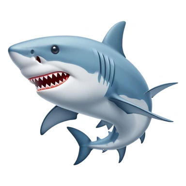 Un requin avec des chaussures Nike  sticker