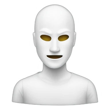 the man behind the white mask sticker