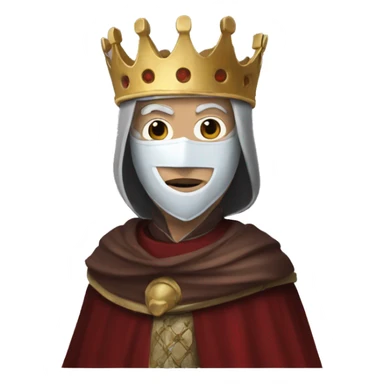 King Baldwin iv with a mask sticker