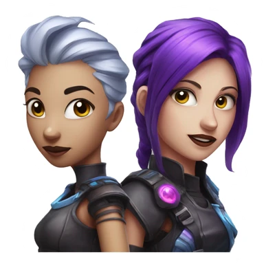 Jinx and vi serie arcane sticker