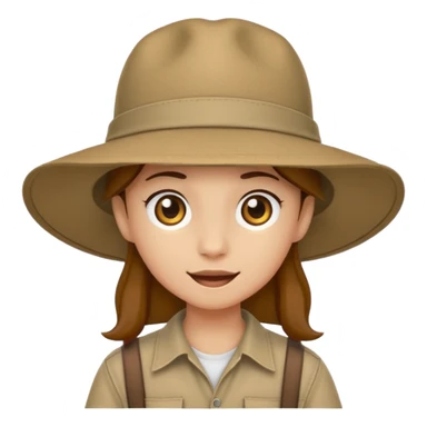 safari hat sticker