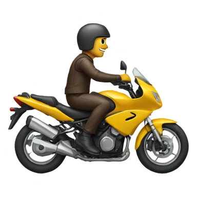 Man riding a motorbike  sticker
