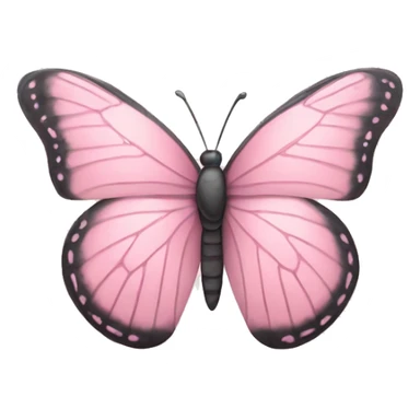 Pastel pink butterfly  sticker