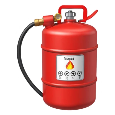 red gas canister sticker