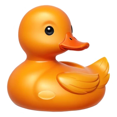 orange toy duck sticker