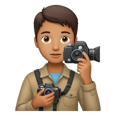 photographer looking away sticker