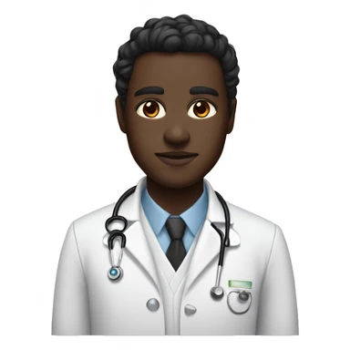 A black phanter with pink eyes and white doctor coat sticker