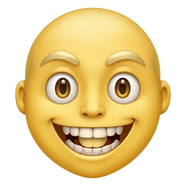 🤨 this emoji but pointing at a gold tooth in its mouth sticker