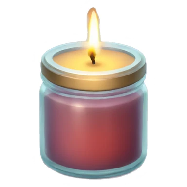 candle  in jar sticker