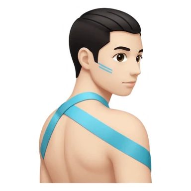 shoulder with kinesio tape (physiotherapy)  sticker