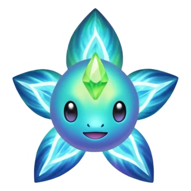 Elemental Dark-type-Electric-type natural Aurorus-Auroras-Pokémon-Fakémon-creature sticker