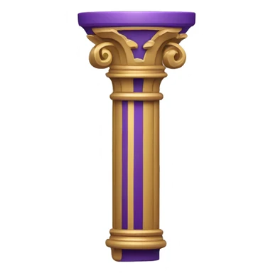 purple and gold column sticker