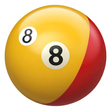 2 numbered billiard ball  sticker