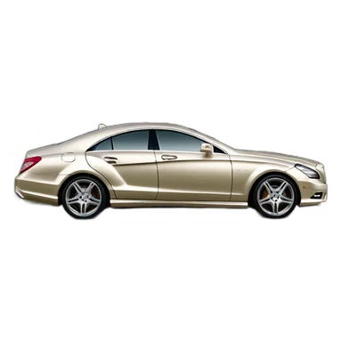Mercedes CLS w219 color champagne side view sticker