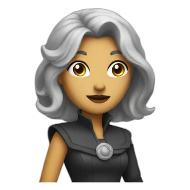 Moon as a female villain sticker