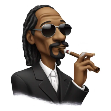 Snoop dogg smoking cigar sticker