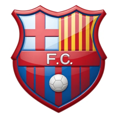 Barcelona FC Logo in heart ❤️ sticker