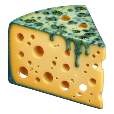moldy cheese slice sticker