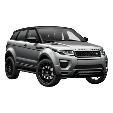 2024 BLACK LandRover evoque with black rims, black trim and black interior  sticker