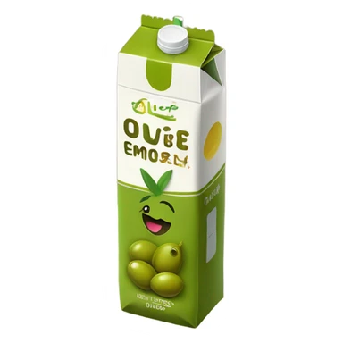 Olive juice box sticker