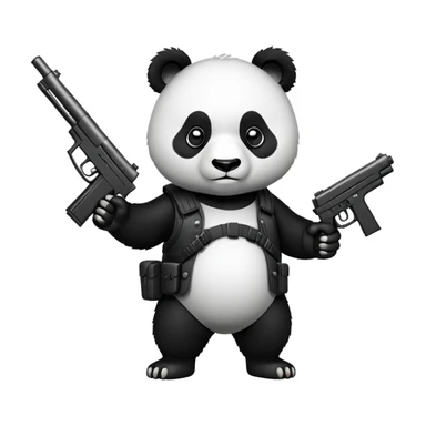 Armed Panda sticker