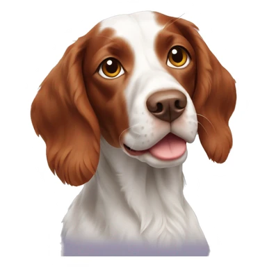 french brittany spaniel dog sticker
