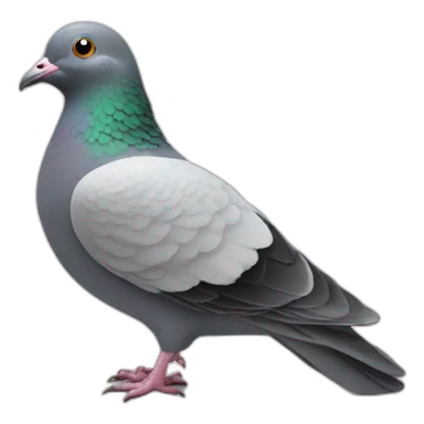 Pigeon sur un cochon sticker