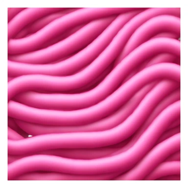 one big pink noodle sticker