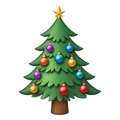 xmas tree sticker