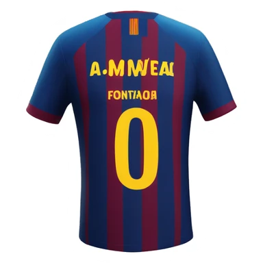 Barcelona fc jersey sticker