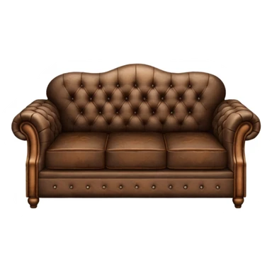 dark brown lether sofa sticker