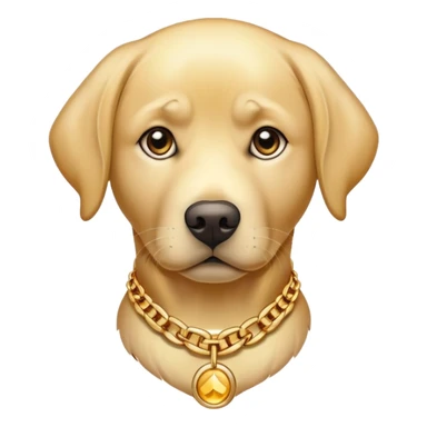 golden labrador but gangster  sticker
