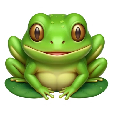 Meme-Worthy Cute Sleeping Green Tree Frog Portrait Emoji, Head resting peacefully with a contented smile, showcasing a compact, vividly green body with softly closed, serene eyes, Simplified yet adorably endearing features, highly detailed, glowing with a soft, drowsy jungle light, high shine, relaxed and utterly lovable, stylized with an air of playful laziness, soft glowing outline, capturing the essence of a sleeping green tree frog that feels destined to become the next viral icon of adorable rest! sticker