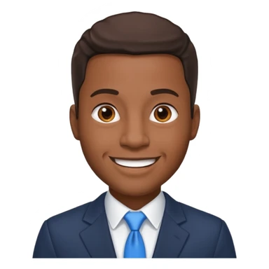 Public Speaker black man  sticker