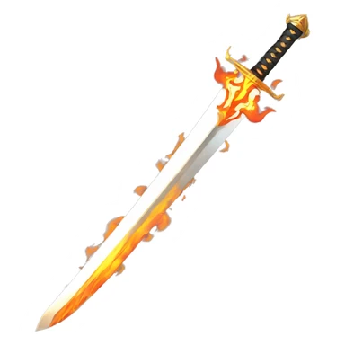 Rengoku sword hilt flames sticker
