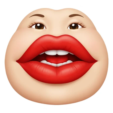 Lip kiss sticker