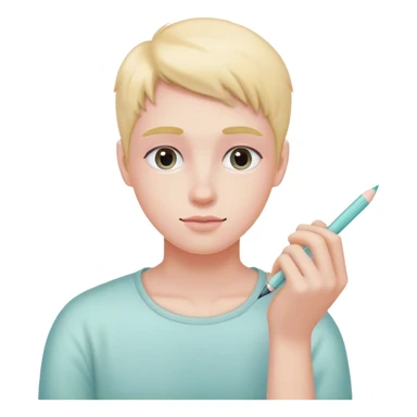 pastel hand 
writes sticker