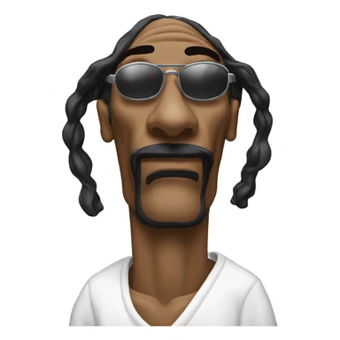 snoop dogg with a blunt  sticker