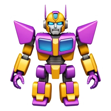 transformer made out of thousands of emojis sticker