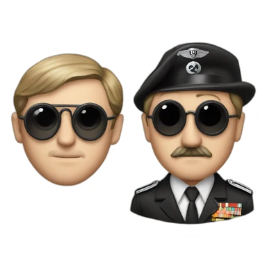 Hitler and John Lennon sticker