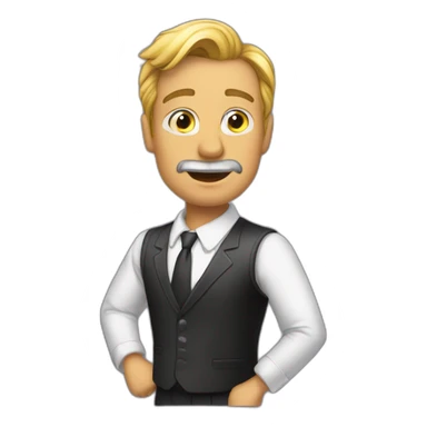 the boss calls everyone to the event but no one comes sticker