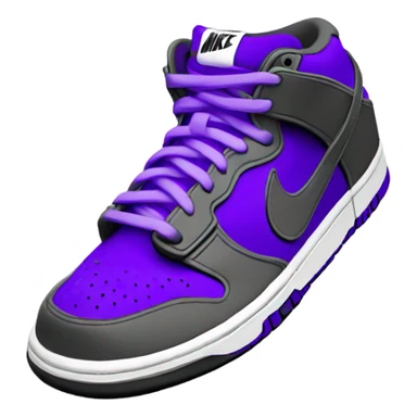 purple nike dunk sticker